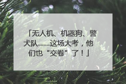 无人机、机器狗、警犬队……这场大考，他们也“交卷”了！