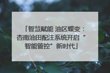智慧赋能 油区蝶变：杏南油田配注系统开启“智能管控”新时代
