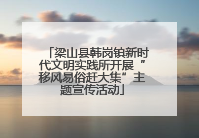 梁山县韩岗镇新时代文明实践所开展“移风易俗赶大集”主题宣传活动