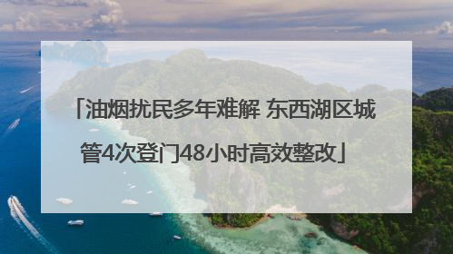 油烟扰民多年难解 东西湖区城管4次登门48小时高效整改