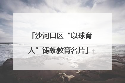 沙河口区“以球育人”铸就教育名片