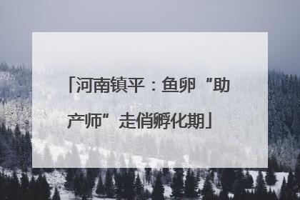 河南镇平：鱼卵“助产师”走俏孵化期