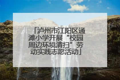 泸州市江阳区通滩小学开展“校园周边环境清扫”劳动实践志愿活动