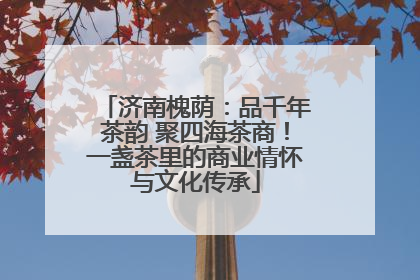济南槐荫：品千年茶韵 聚四海茶商！一盏茶里的商业情怀与文化传承