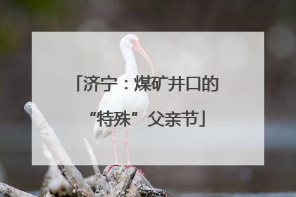 济宁：煤矿井口的“特殊”父亲节