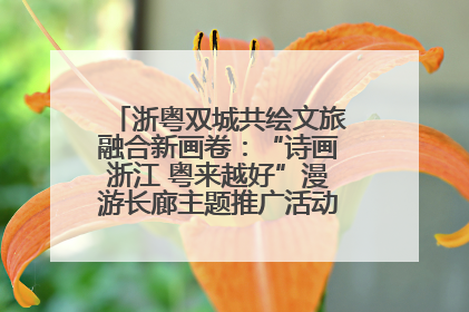 浙粤双城共绘文旅融合新画卷：“诗画浙江 粤来越好”漫游长廊主题推广活动在广州花城汇启幕