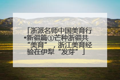 浙派名师中国美育行•新疆篇①芒种浙疆共“美育”，浙江美育经验在伊犁“发芽”
