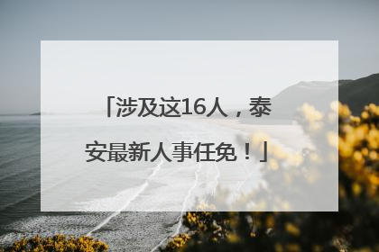 涉及这16人，泰安最新人事任免！
