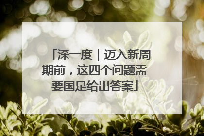 深一度｜迈入新周期前，这四个问题需要国足给出答案