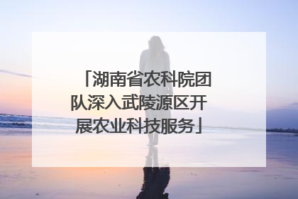 湖南省农科院团队深入武陵源区开展农业科技服务