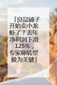 良品铺子开始卖小龙虾了？去年净利润下滑125%，专家称转型极为关键