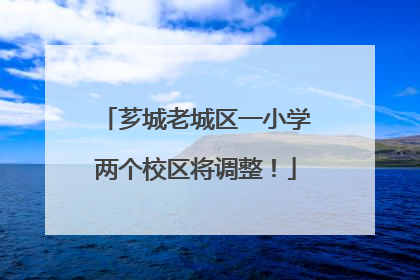 芗城老城区一小学两个校区将调整！