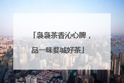 袅袅茶香沁心脾，品一味婺城好茶