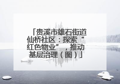 贵溪市雄石街道仙桥社区：探索“红色物业”，推动基层治理（图）