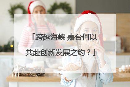跨越海峡 嘉台何以共赴创新发展之约？