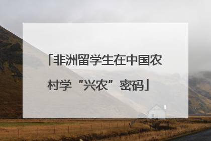 非洲留学生在中国农村学“兴农”密码
