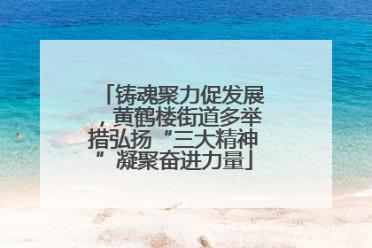 铸魂聚力促发展，黄鹤楼街道多举措弘扬“三大精神”凝聚奋进力量