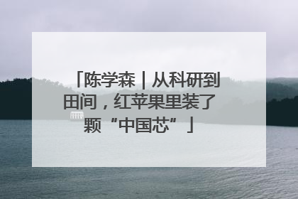 陈学森｜从科研到田间，红苹果里装了颗“中国芯”