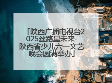 陕西广播电视台2025丝路星未来-陕西省少儿六一文艺晚会圆满举办