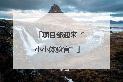项目部迎来“小小体验官”