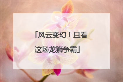 风云变幻！且看这场龙狮争霸