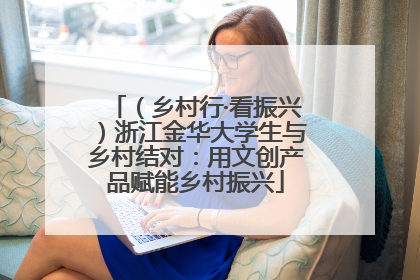 （乡村行·看振兴）浙江金华大学生与乡村结对：用文创产品赋能乡村振兴