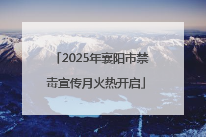 2025年襄阳市禁毒宣传月火热开启