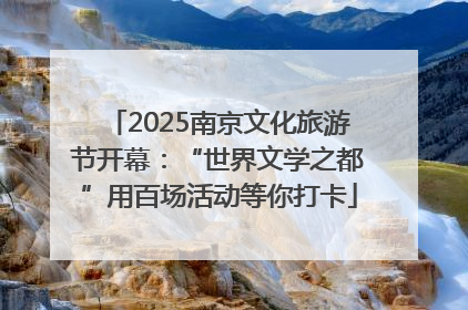 2025南京文化旅游节开幕：“世界文学之都”用百场活动等你打卡