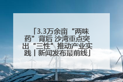 3.3万余亩“两味药”背后 沙湾重点突出“三性”推动产业实践丨新闻发布最前线