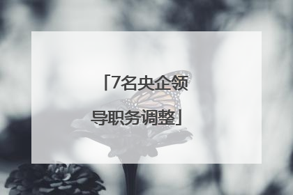 7名央企领导职务调整