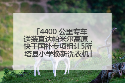 4400 公里专车送装直达帕米尔高原，快手国补专项组让5所塔县小学换新洗衣机